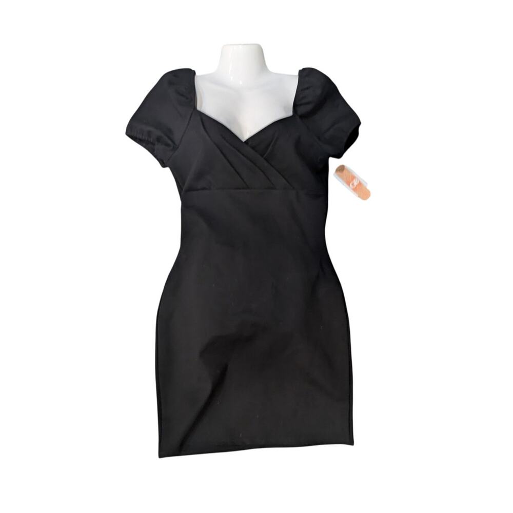 GB Empire Waist Puff Sleeve Black  Baby doll Dress Size L